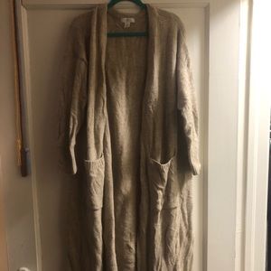 H&M Long Cream Sweater Cardigan